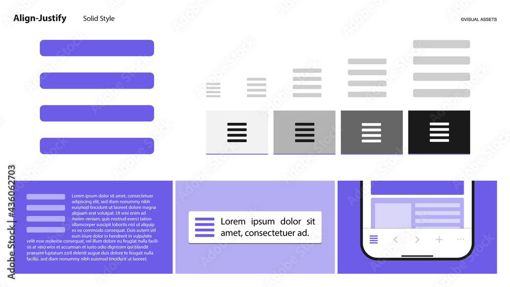 VA icon Set_align justify(solid style) VA icon Set_align justify(solid style)