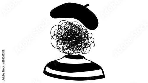 Mime with scribble