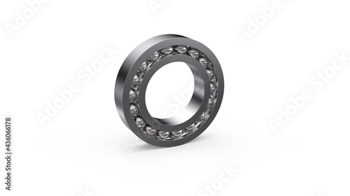 Ball bearing isolated on white