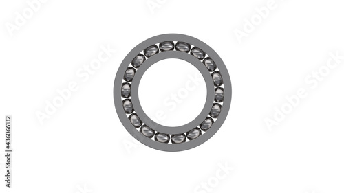 Ball bearing isolated on white