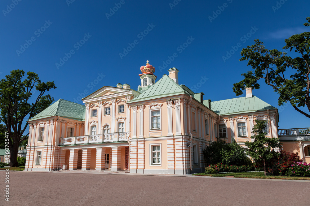View from the courtyard of the Grand Menshikov Palace, Lomonosov, Leningrad region, Russia