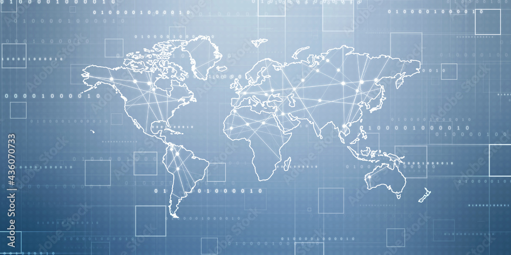 2d illustration world map abstract background
2d illustration world map abstract background