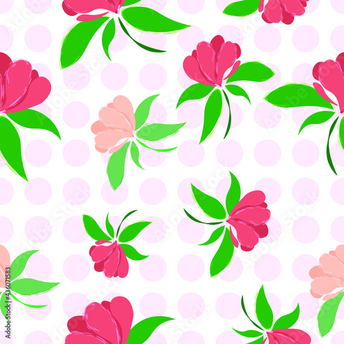silhouettes of  plants. Seamless pattern with wild herbs and grasses.
Floral background designs. leaves and herbs vector illustration.