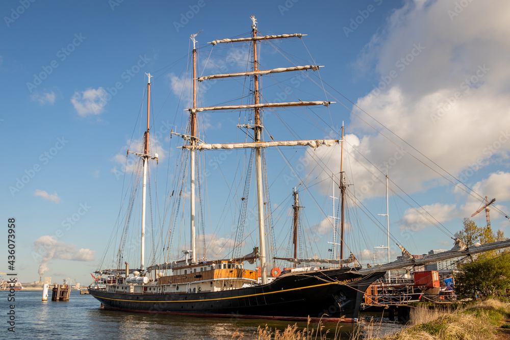 ship in the harbor