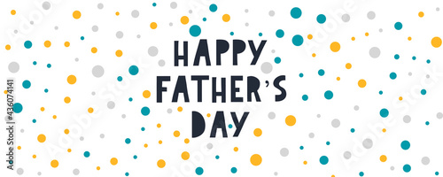 Happy father's day. Lettering. Banner Sale Brush text pattern vector
