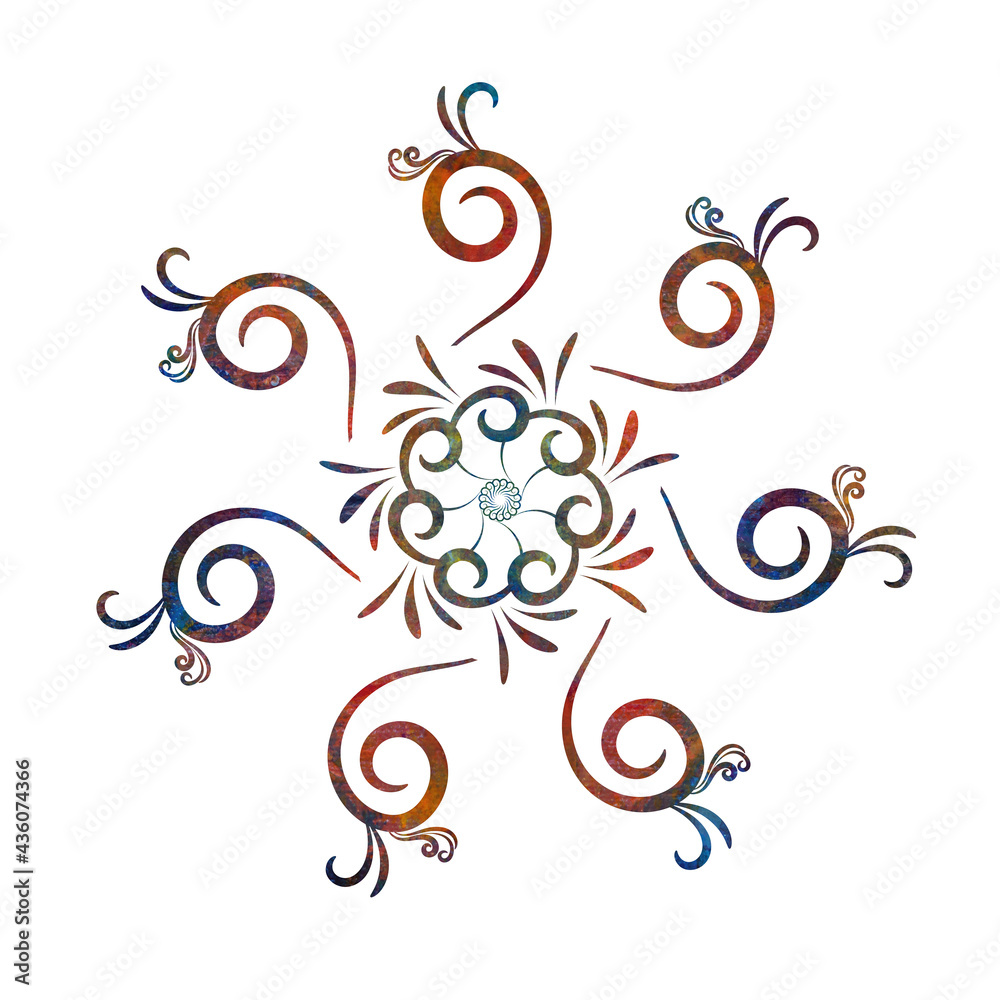 abstract textile pattern on white background isolated illustration abstract textile pattern on white background isolated illustration