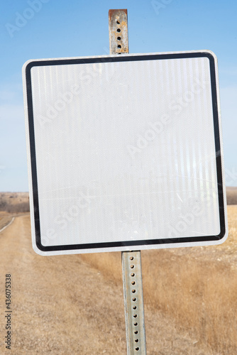 blank billboard on the road