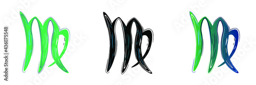 zodiac signs three options symbols