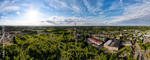 Wodzisław Śląski z lotu ptaka, panorama