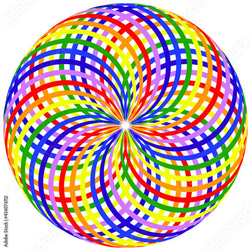 abstract colorful circle