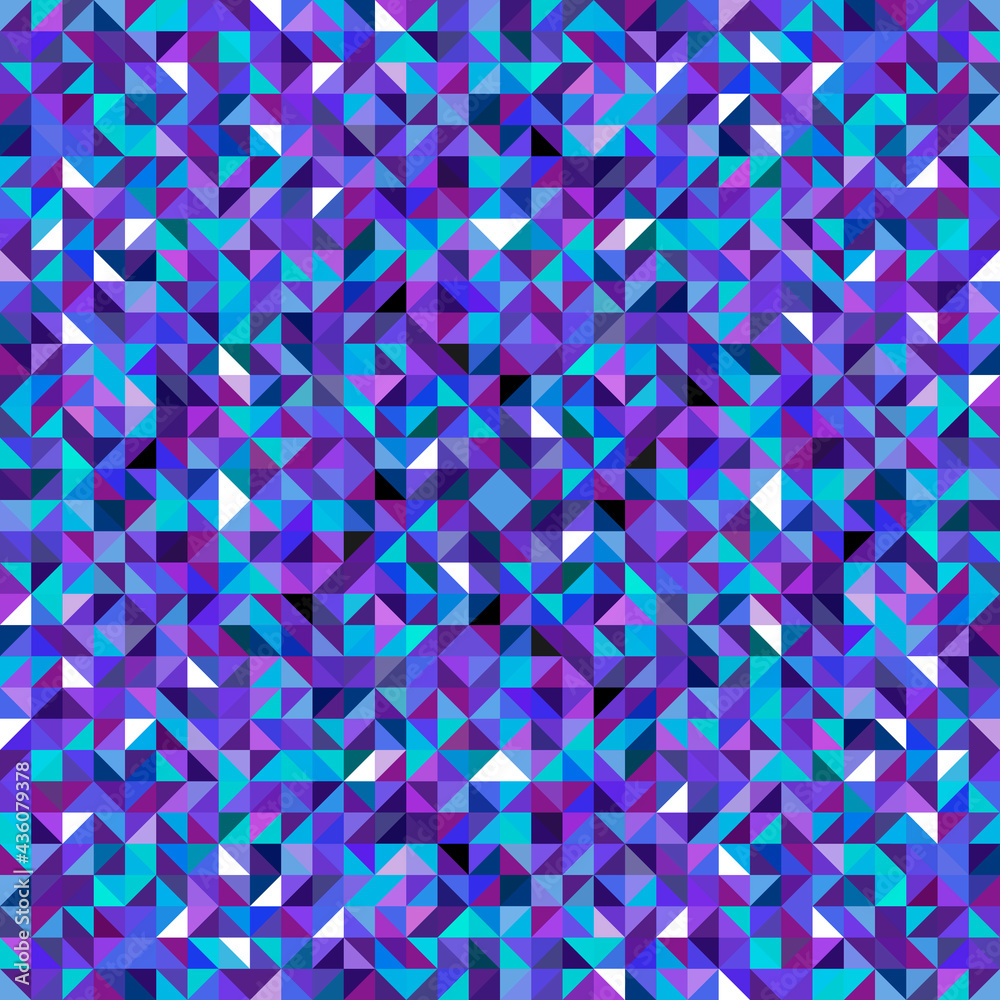 Blue crystal pattern. Vector same triangles ornament. Glass blue shards. Blue crystal pattern. Vector same triangles ornament. Glass blue shards.