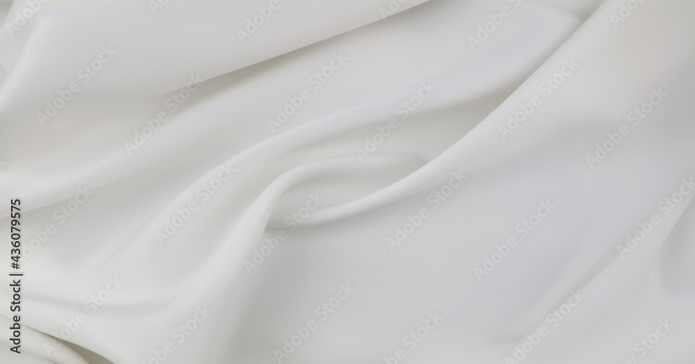 White silk fabric lines