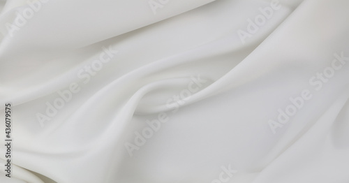 White silk fabric lines