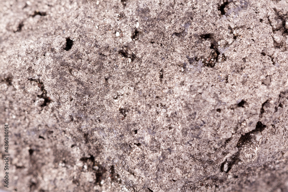 macro pyrite stone on a white background macro pyrite stone on a white background