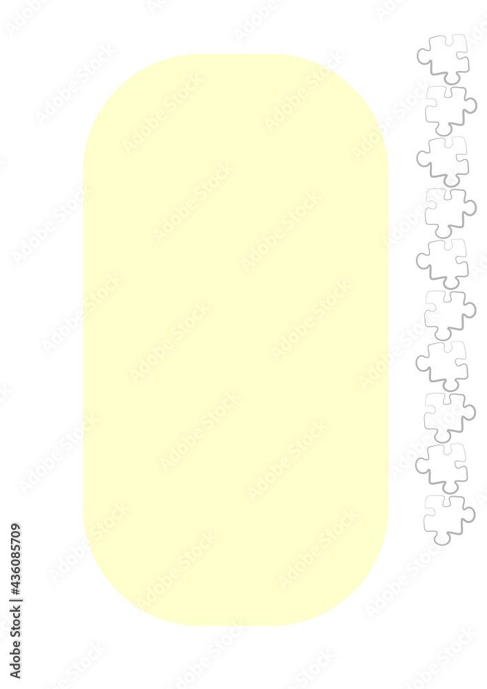 Vertical illustration format A4 - the design of the screen of the phone ...