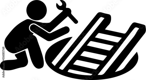 Repairman vector icon