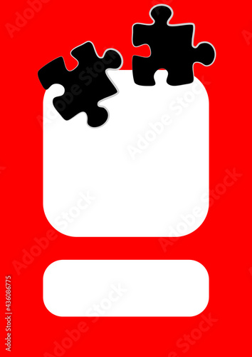 Vertical illustration format A4 - the design of the screen of the phone or tablet for inscriptions and photos