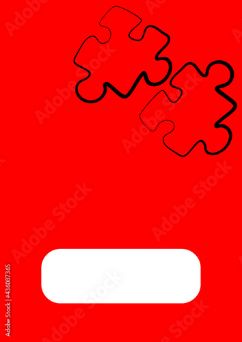 Vertical illustration format A4 - the design of the screen of the phone or tablet for inscriptions and photos