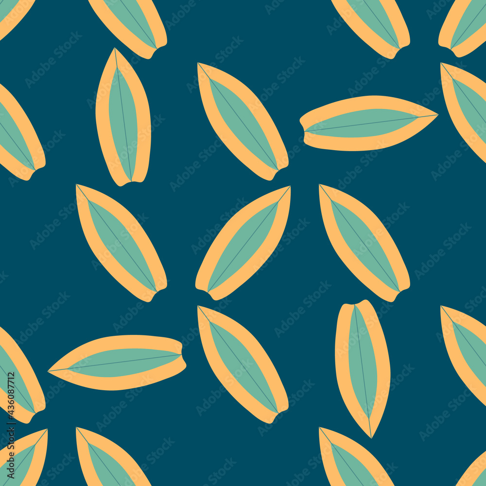 Surfboard pattern on dark green background for web design or textile Surfboard pattern on dark green background for web design or textile