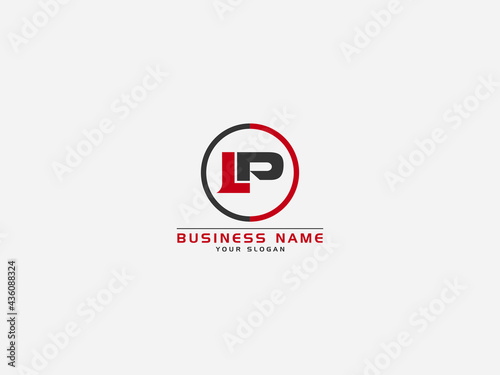 Letter LP Logo, circle lp logo icon vector for business