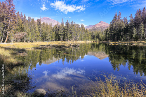 A beautiful scenery on Tioga Road, Yosemite National Park