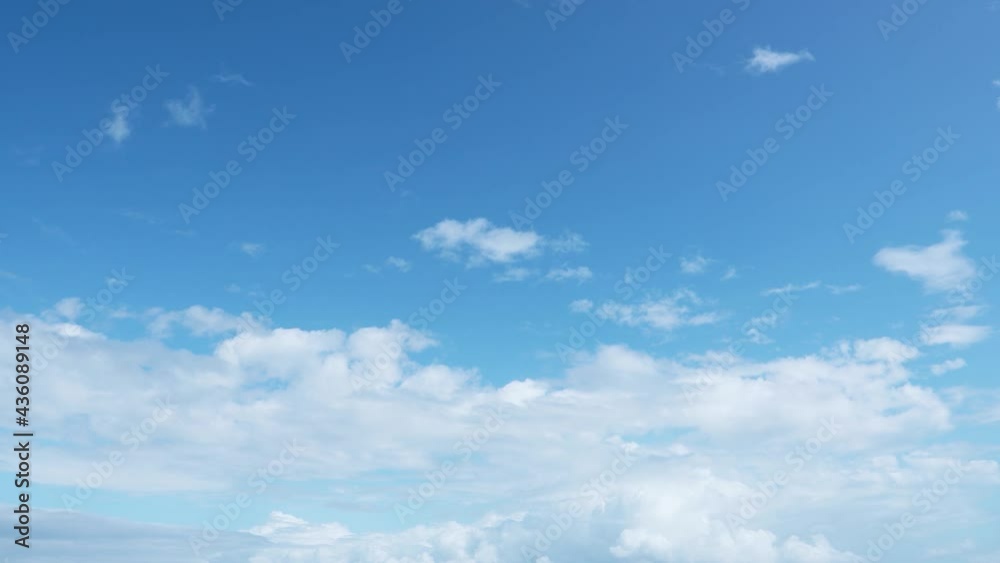 A beautiful cloud floats quickly across the blue sky. Sky landscape 4k stock video footage. A beautiful cloud floats quickly across the blue sky. Sky landscape 4k stock video footage.