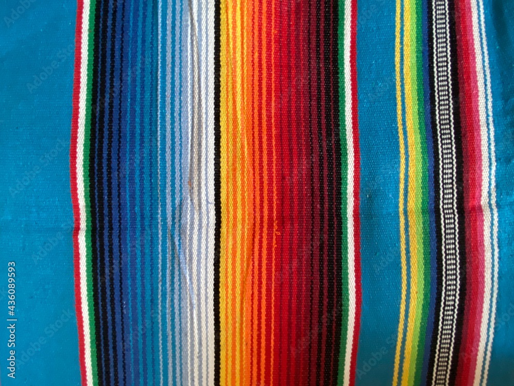 poncho Mexican cinco de mayo rug serape fiesta traditional Mexico Mexican poncho serape background with stripes pattern copy space maya falsa blanket minimal simple backdrop