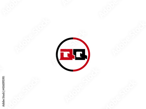 Letter QQ Logo, circle qq logo icon vector for business