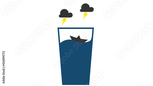 Storm in a glass of water