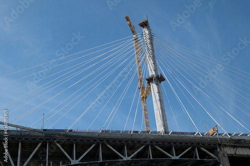 Bridge construction close up