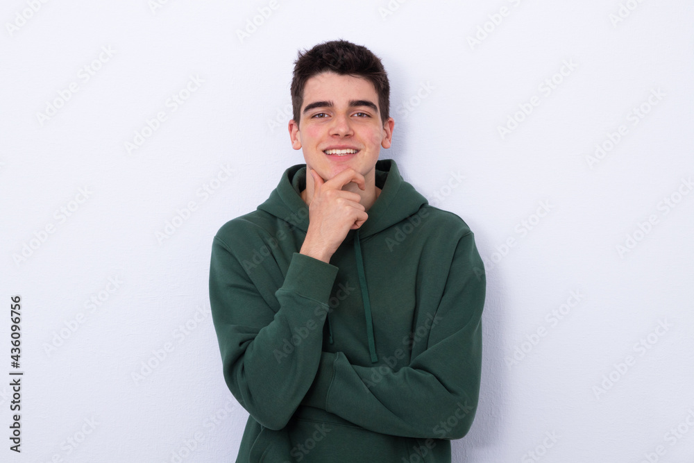 portrait of young teenager or student isolated portrait of young teenager or student isolated