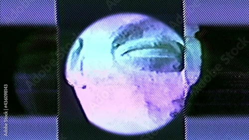 Analog Video Art Multicolored Abstract Shapes Signal Distortion