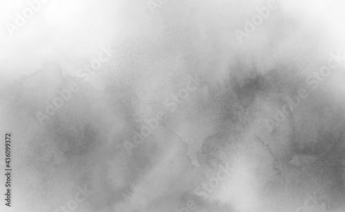 Monochrome white and grey watercolor background vector illustration.