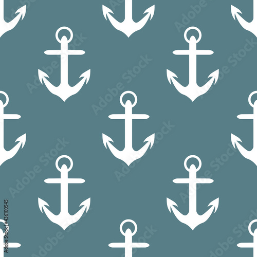 Anchor background. Anchor seamless pattern, digital paper