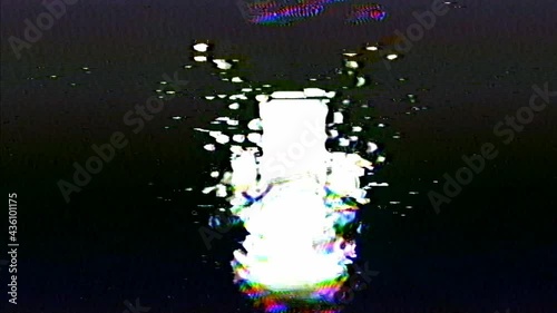 Analog Video Art Multicolored Abstract Shapes Signal Distortion