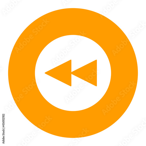 Play previous track button vector flat glyph icon Free Download Play previous track button vector flat glyph icon - GFXLoad