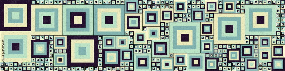 Abstract Geometric Pattern generative computational art illustration