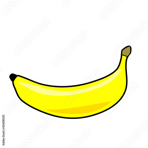 Banana icon, vector banana icon, flat banana icon.