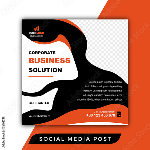 corporate business solutions social media post