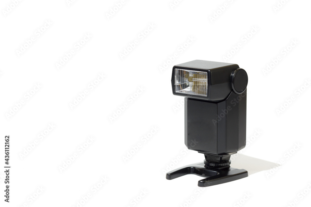 Camera flash with white background Camera flash with white background