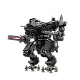heavy mech is ready for war in white background