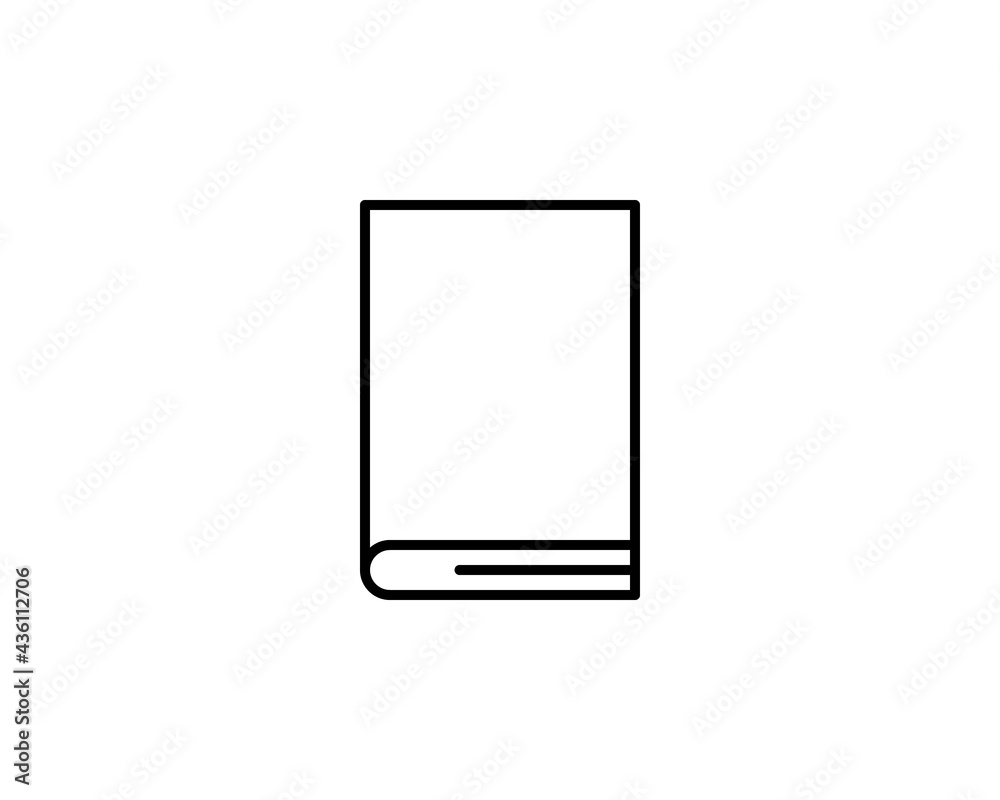 Book icon or logo in modern line style. High quality black outline pictogram for web site design and mobile apps. Vector illustration on a white background. Book icon or logo in modern line style. High quality black outline pictogram for web site design and mobile apps. Vector illustration on a white background.