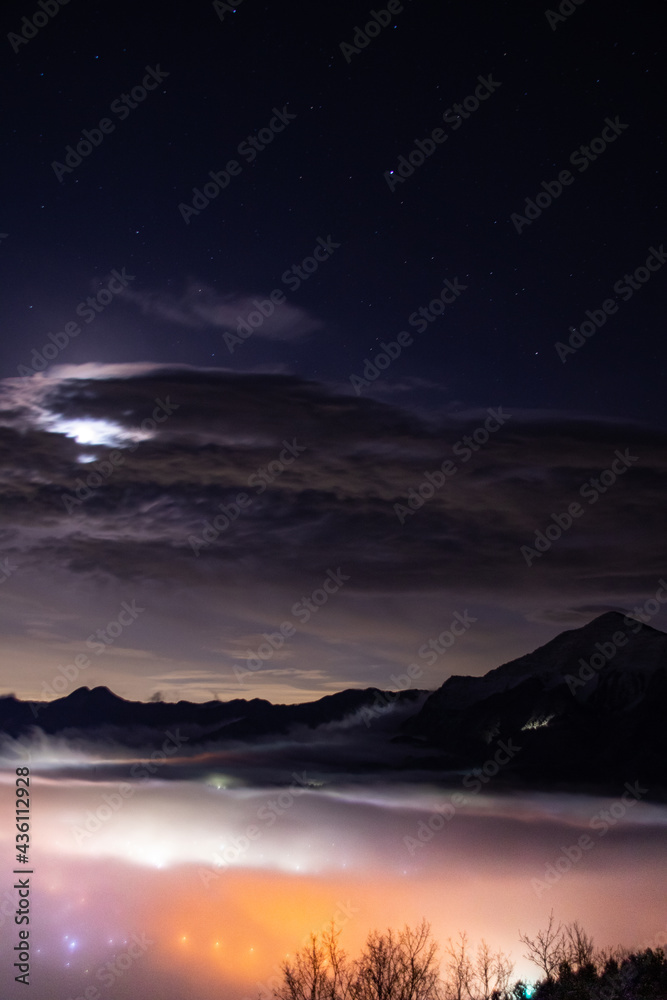 秩父夜景雲海 秩父夜景雲海