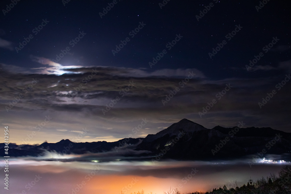 秩父夜景雲海 秩父夜景雲海