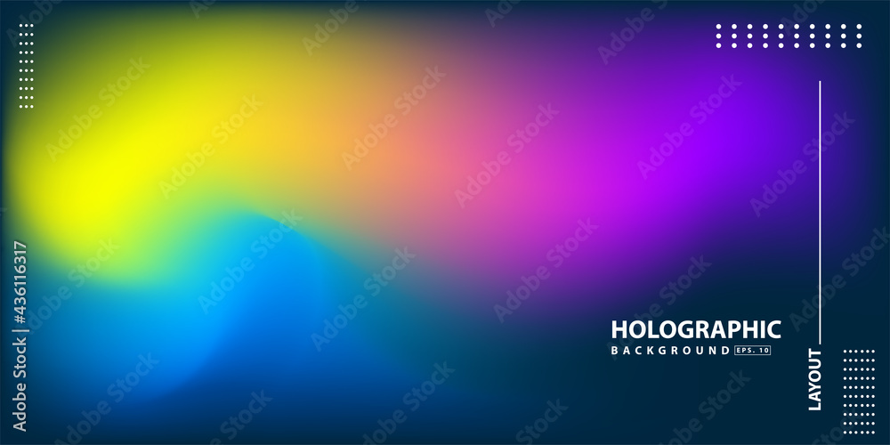 Abstract Modern gradient Hologram Background Abstract Modern gradient Hologram Background