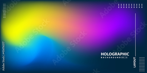 Abstract Modern gradient Hologram Background