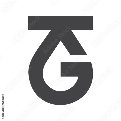 Initial gk letter logo vector template design. Linked letter kg logo design.