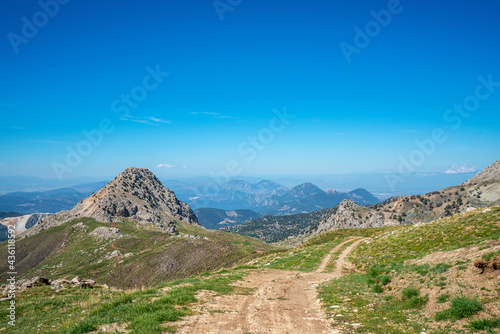 The scenery view of Tunc mountain and bakirli mountain from Kartal mountain photo