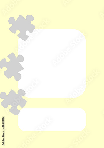 Vertical illustration format A4 - the design of the screen of the phone or tablet for inscriptions and photos