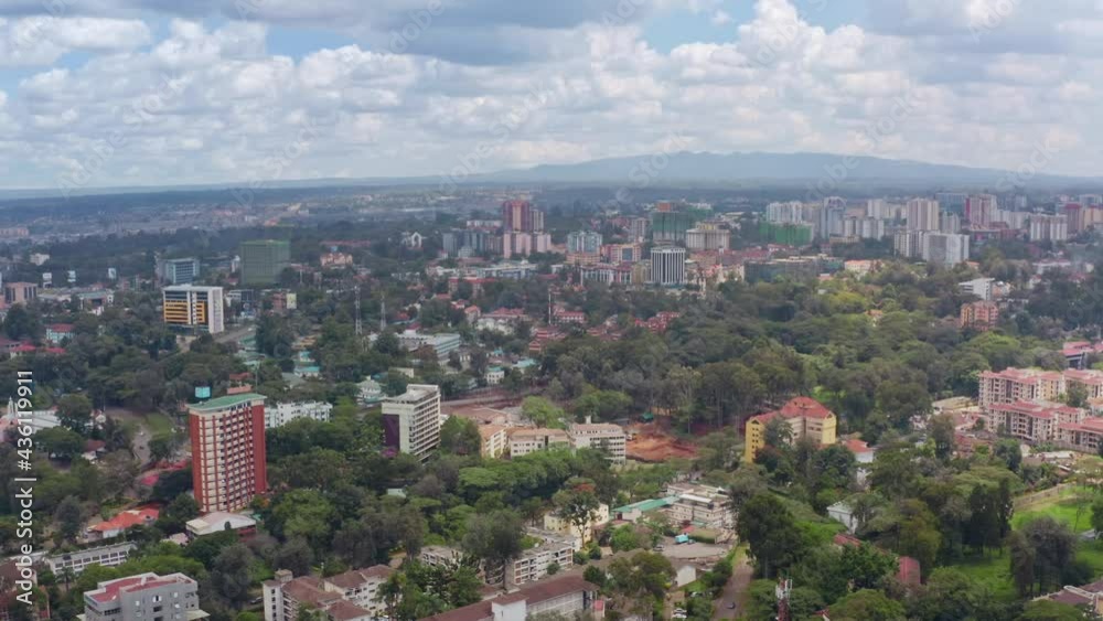 Drone video the capital Nairobi Republic of Kenya, Africa. Urban African landscape. Drone video the capital Nairobi Republic of Kenya, Africa. Urban African landscape.